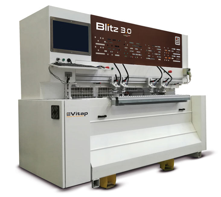 Vitap Blitz 3.0 & Blitz 4.0 CNC Drilling, Gluing, and Dowel Inserting Machines